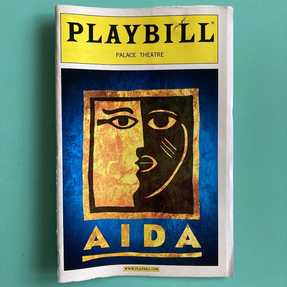 IDINA MENZEL MAYA DAYS Adam Pascal Aida Playbill Jan 2002 Color MANDY GONZALEZ